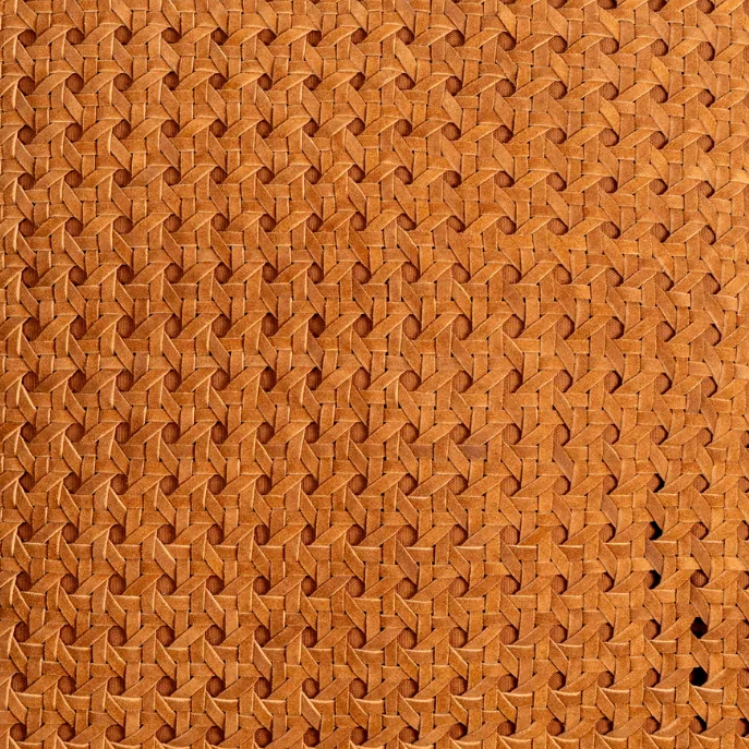 Rattan Suede Pillow, Cognac - 13 Hub Lane   |  