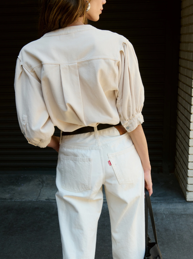 Nation LTD Emmett Top, Moonbeam - 13 Hub Lane   |  Puff Sleeve Tops