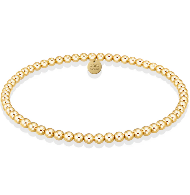 bara boheme classic 3mm gold filled bead bracelet - 13 Hub Lane   |  
