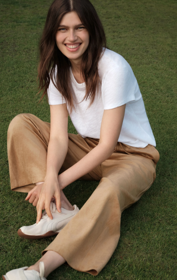 Drift Faux Suede Pants, Light Sand