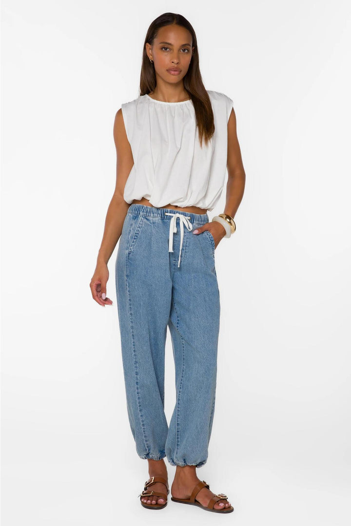 Gwyn Sleeveless Top, Optic White