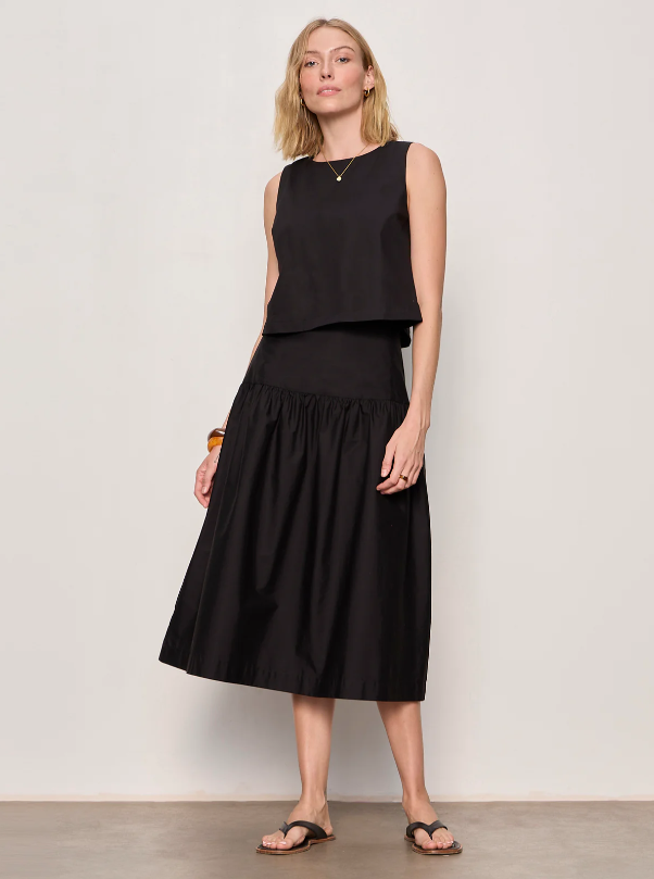 Desired Summer Crop Shell, Black
