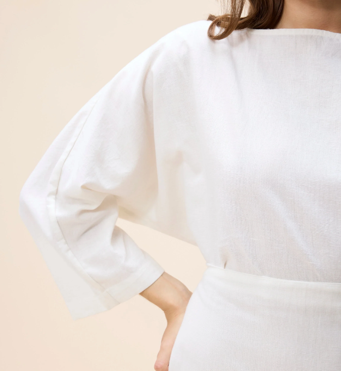 Robin Ankle Dress, Ivory