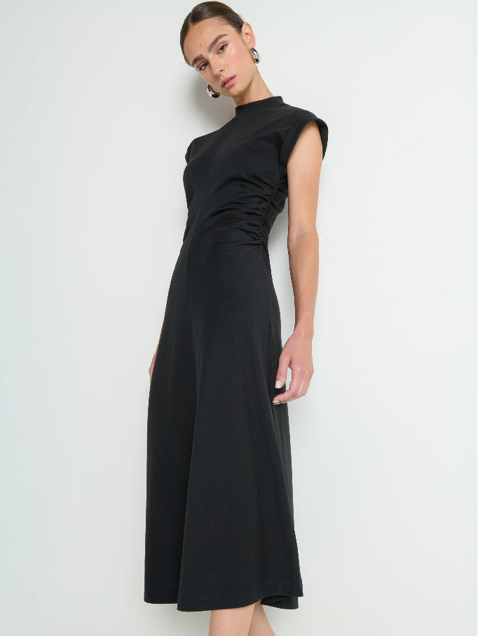 Nation LTD Neva Dress, Jet Black - 13 Hub Lane   |  Midi Dresses