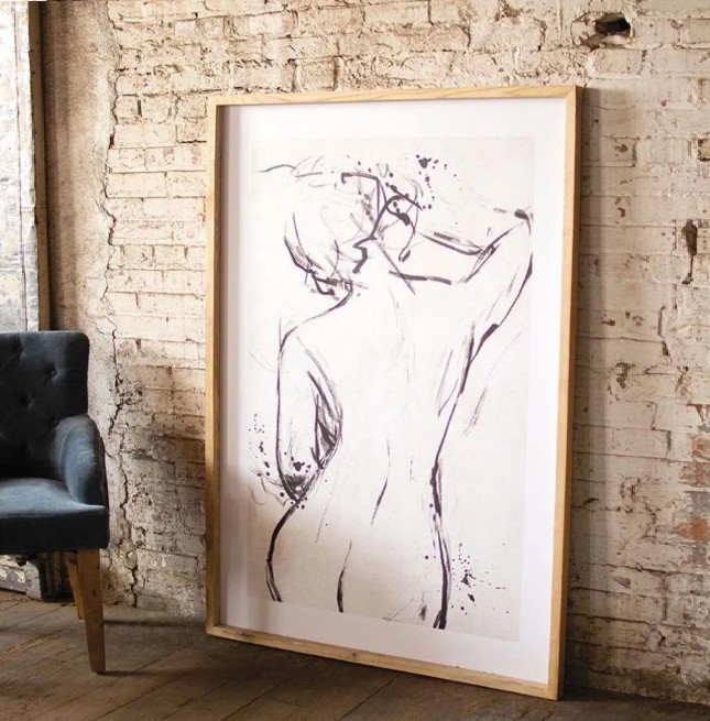Framed Nude Print