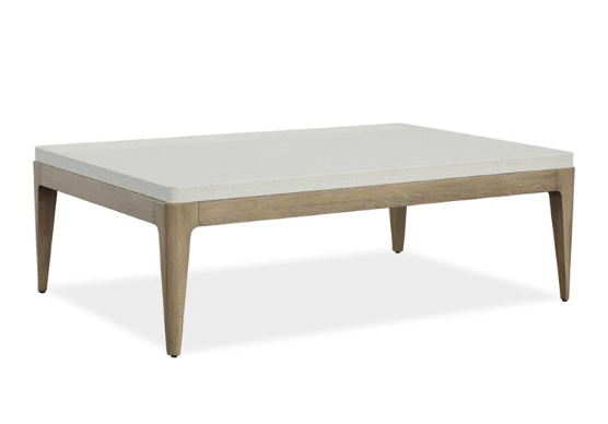 White Linen Coffee Table