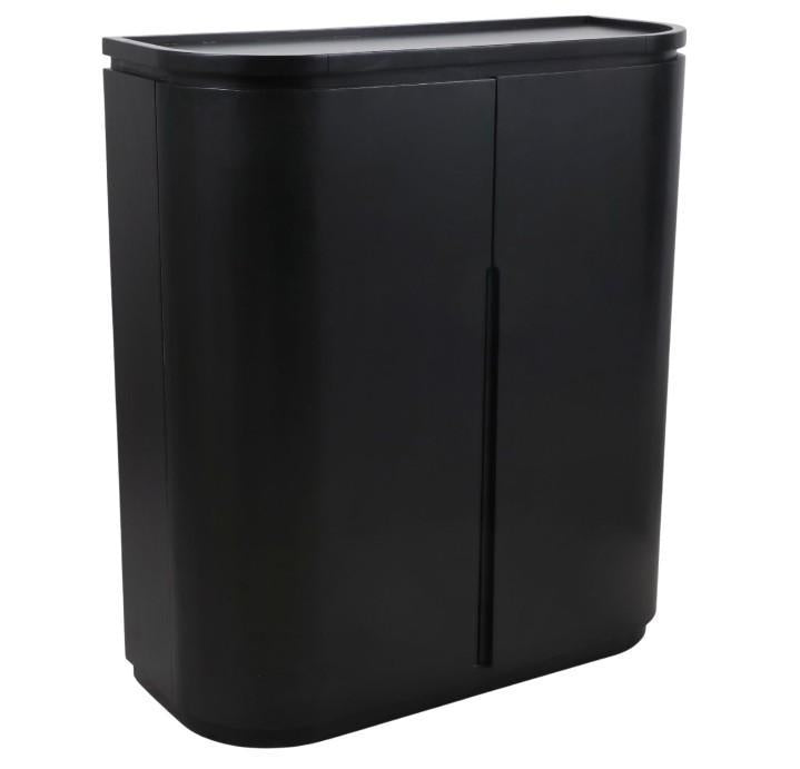 Modern Bar Cabinet, Black