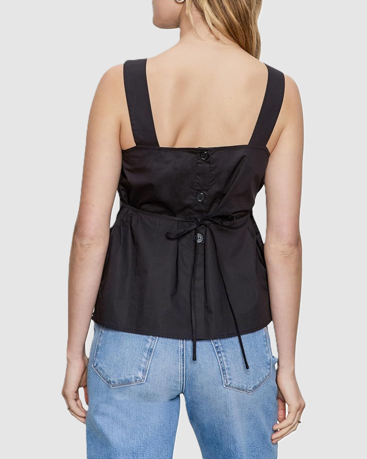 Desert Tank, Black - 13 Hub Lane   |  Square Neck Tanks