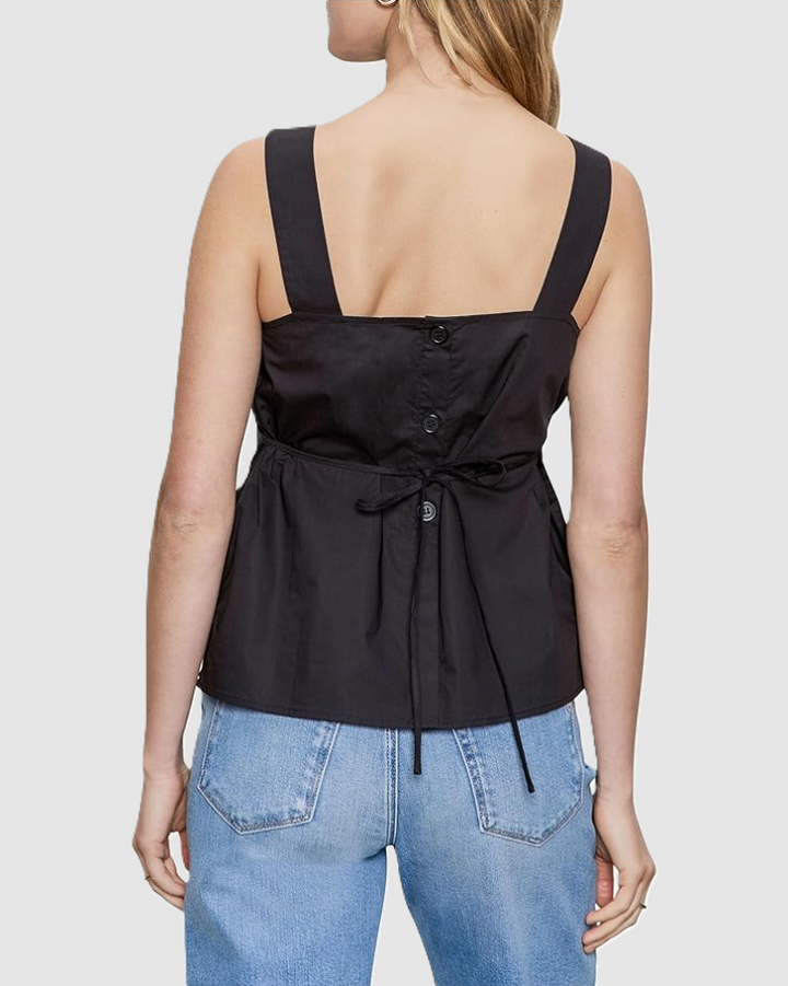 Desert Tank, Black - 13 Hub Lane   |  Square Neck Tanks