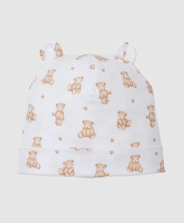 Teddy Bear Time Hat, Brown - 13 Hub Lane   |  Bonnets & Hats