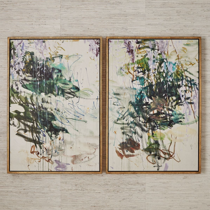 Wisteria Pond Framed Canvas
