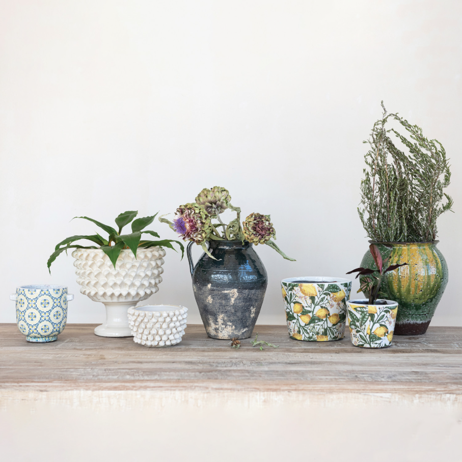 Decorative Terra-Cotta Vase