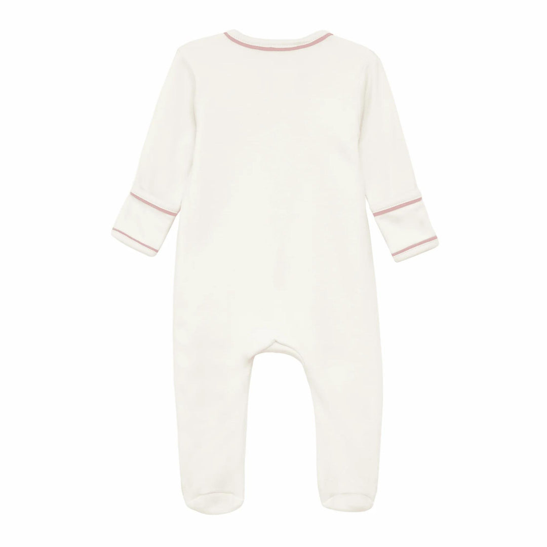 Bear Hugs Zip Footie, Dusty Rose