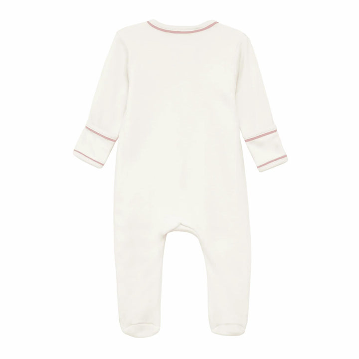 Bear Hugs Zip Footie, Dusty Rose