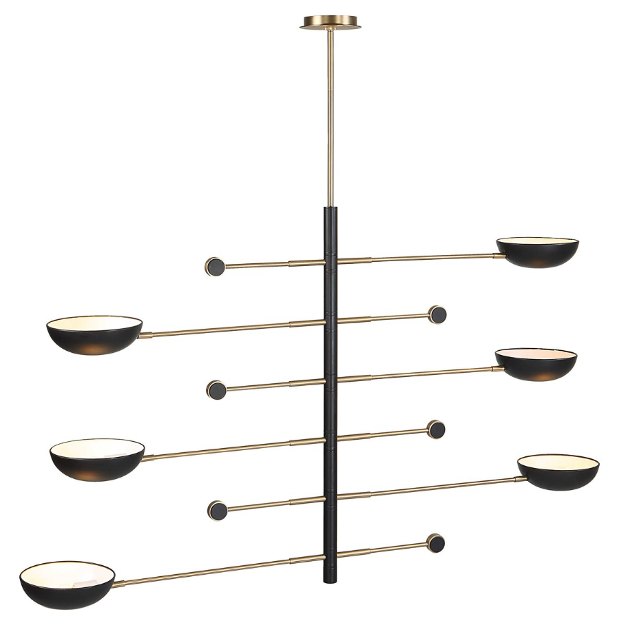 Swinger 6-Light Pendant, Black