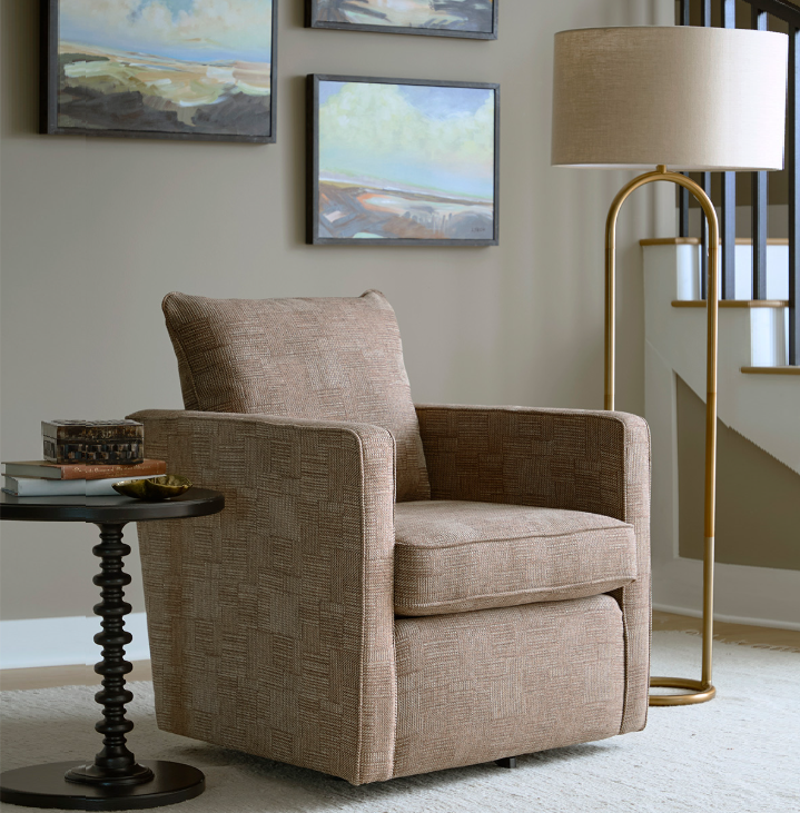 Heidi Swivel Barrel Chair - 13 Hub Lane   |  Swivel Chairs