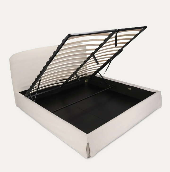 Joan Storage Bed, Cream