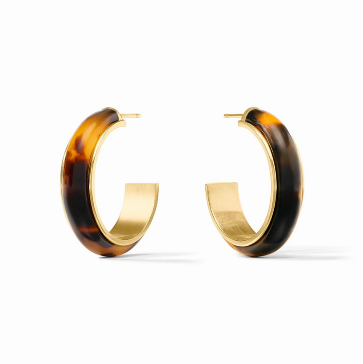 Julie Vos Carnaby Hoop, Tortoise Shell - 13 Hub Lane   |  Hoops