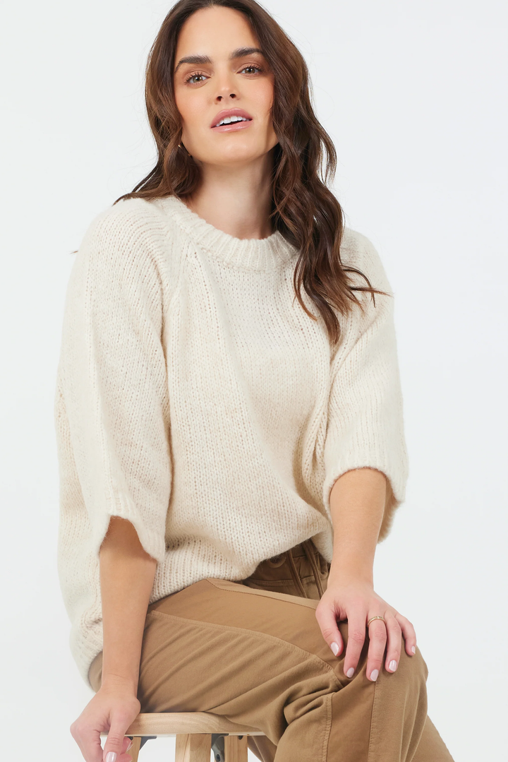 Fawn Kimono Sleeve Soft Knit Sweater