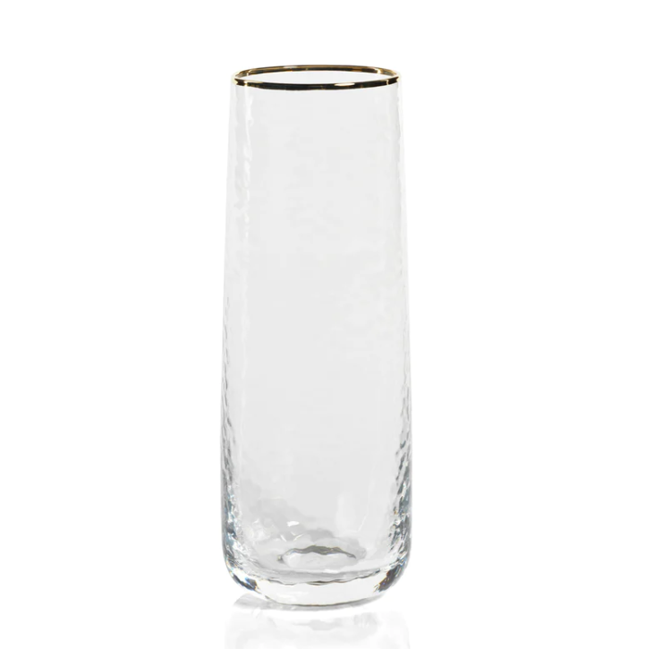 Negroni Hammered Stemless Flute - 13 Hub Lane   |  Stemless Flutes