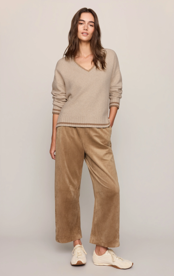 Drift Faux Suede Pants, Light Sand