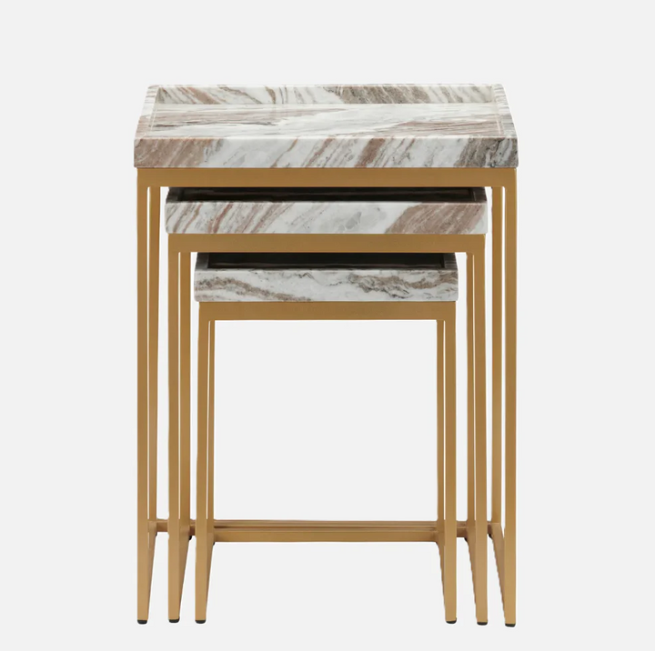 Torrento Marble Nesting Tables - 13 Hub Lane   |  Nesting Tables