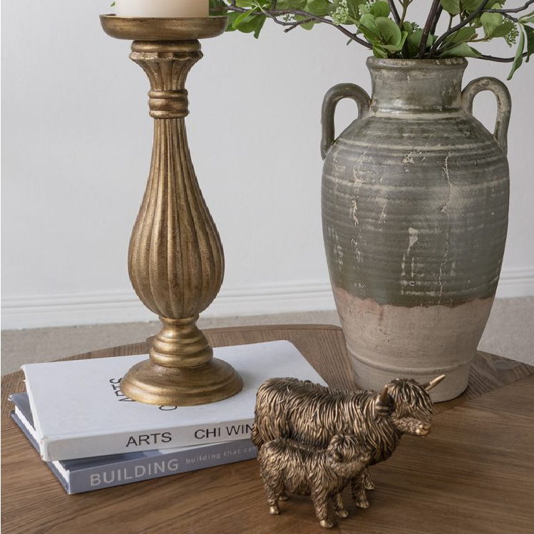 Highland Cow & Calf Statue