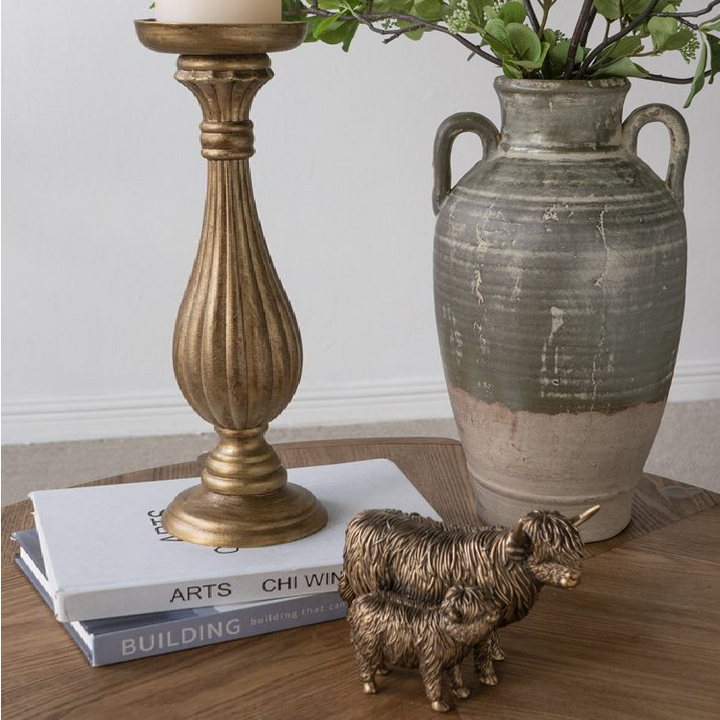 Highland Cow & Calf Statue