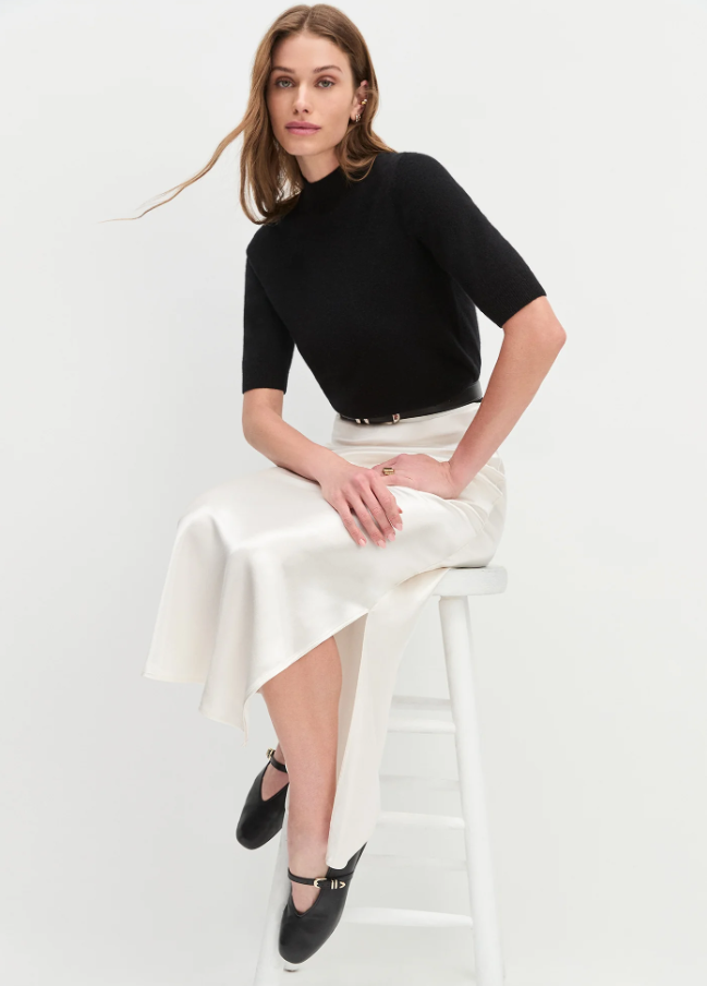 Bonnie Top, Black - 13 Hub Lane   |  Mock Neck Sweaters