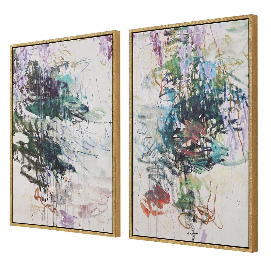 Wisteria Pond Framed Canvas