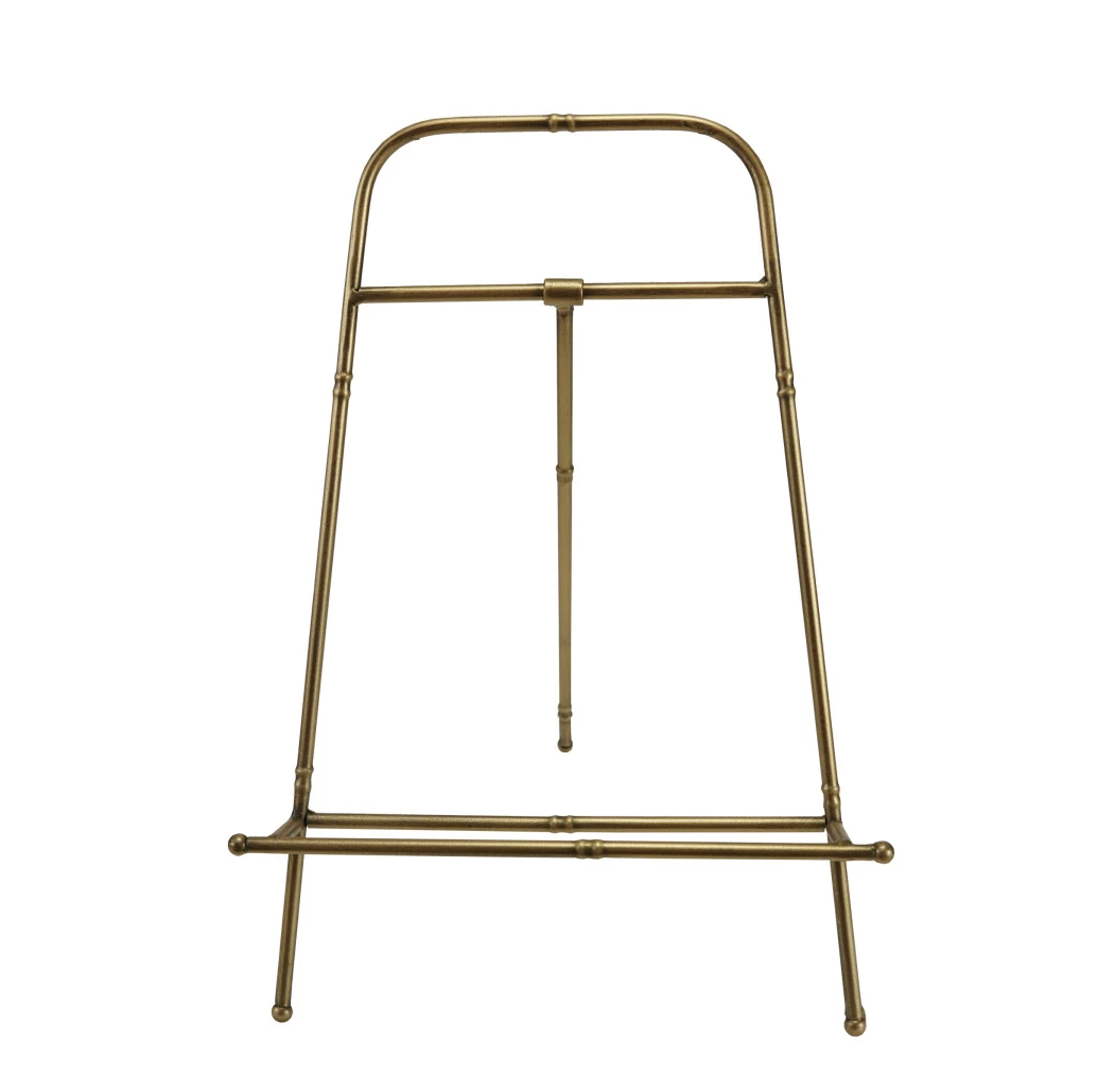 Metal Easel, Gold - 13 Hub Lane   |  Easels