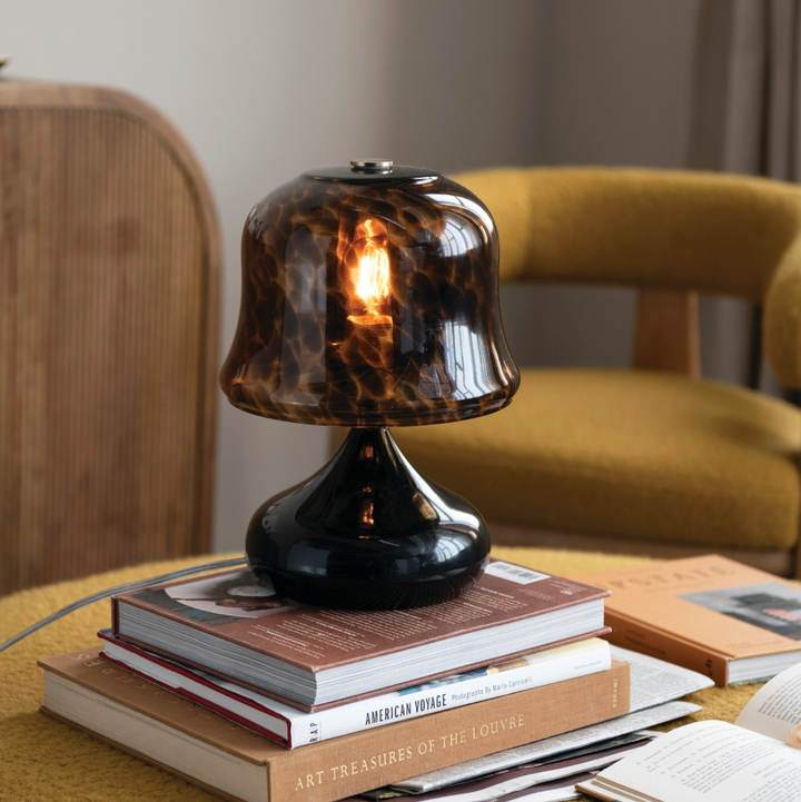 Hand-Blown Tortoise Glass Table Lamp