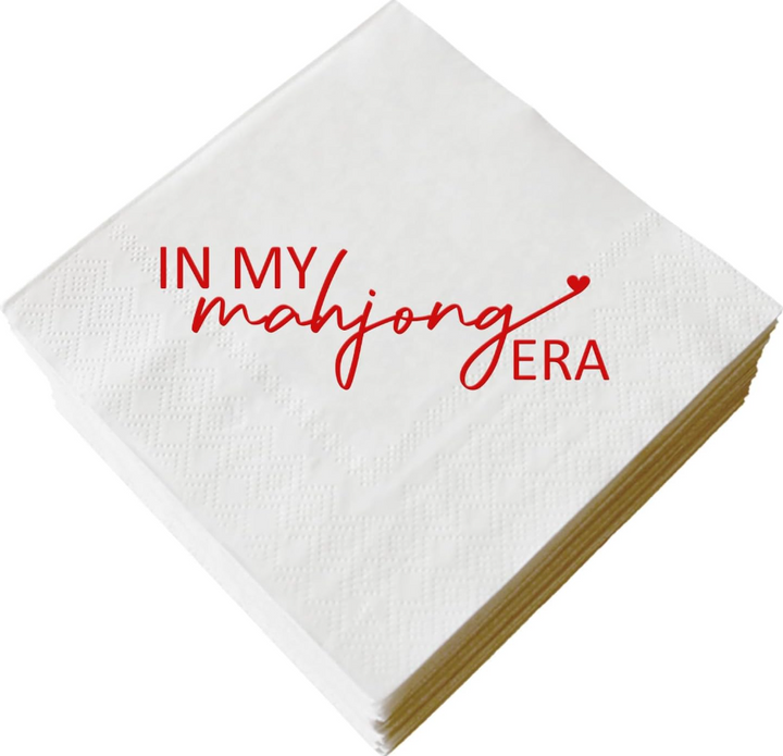 In My Mahjong Era Beverage Napkins - 13 Hub Lane   |  Funny Cocktail Napkins
