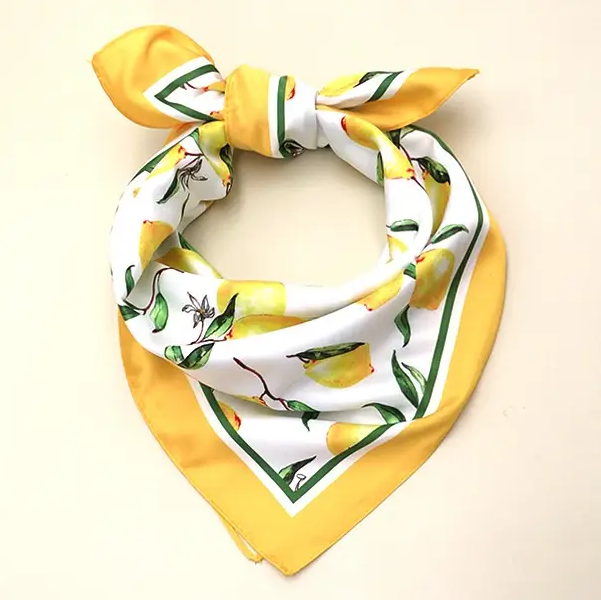 Lemon Print Bandana Scarf - 13 Hub Lane   |  Bandanas
