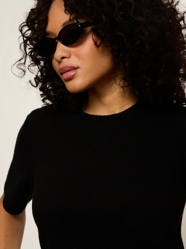 Perfect Sweater Tee, Black