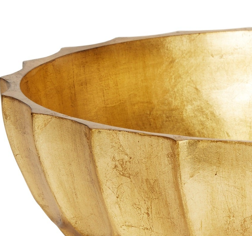 Alexis Gold Leaf Decorative Bowl - 13 Hub Lane   |  