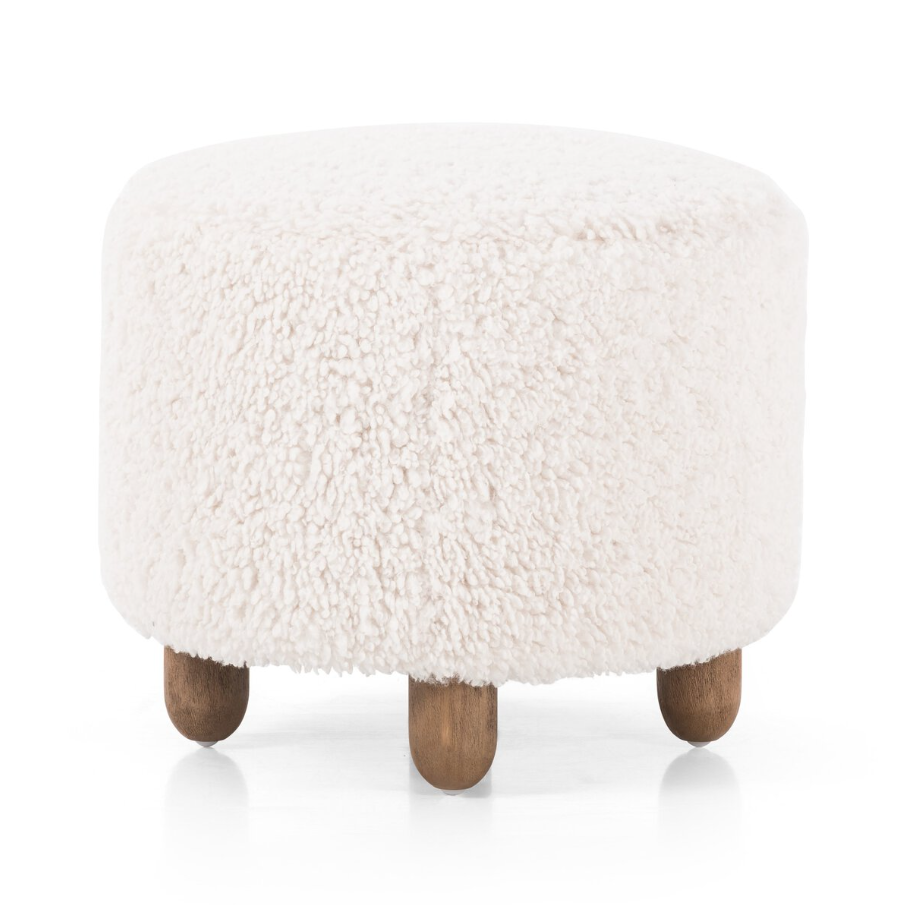 Aniston Round Ottoman - 13 Hub Lane   |  Ottomans