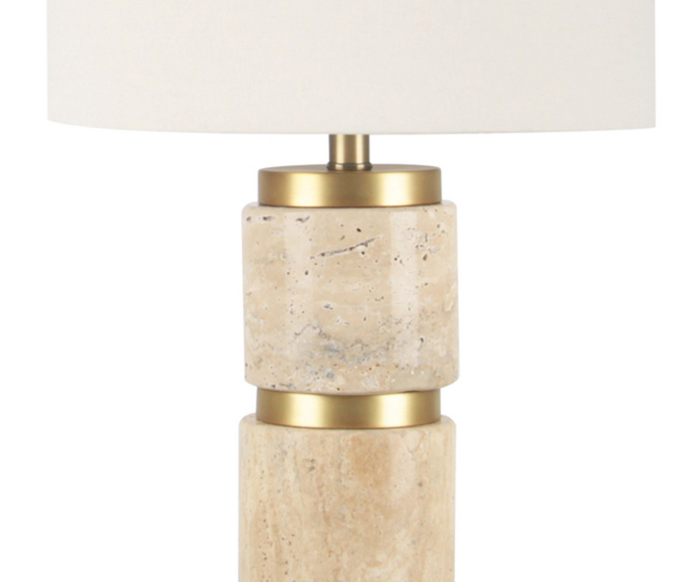 Knox Travertine Table Lamp - 13 Hub Lane   |  