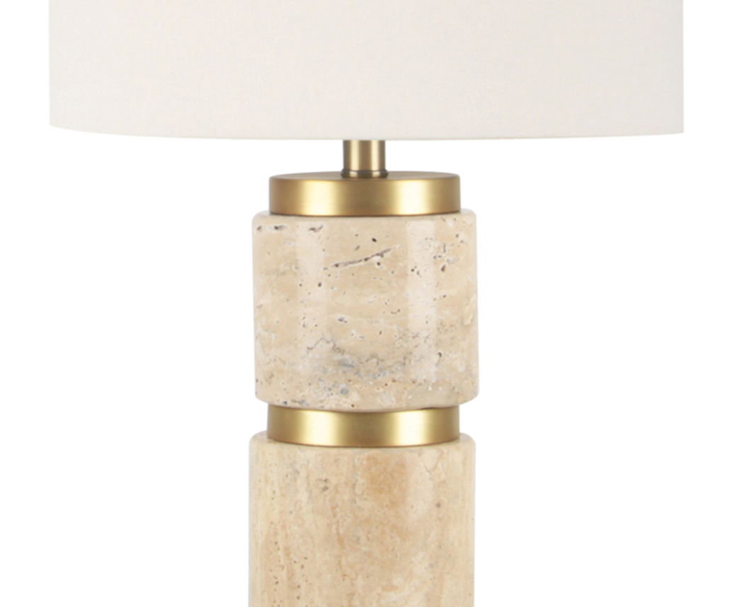 Knox Travertine Table Lamp - 13 Hub Lane   |  