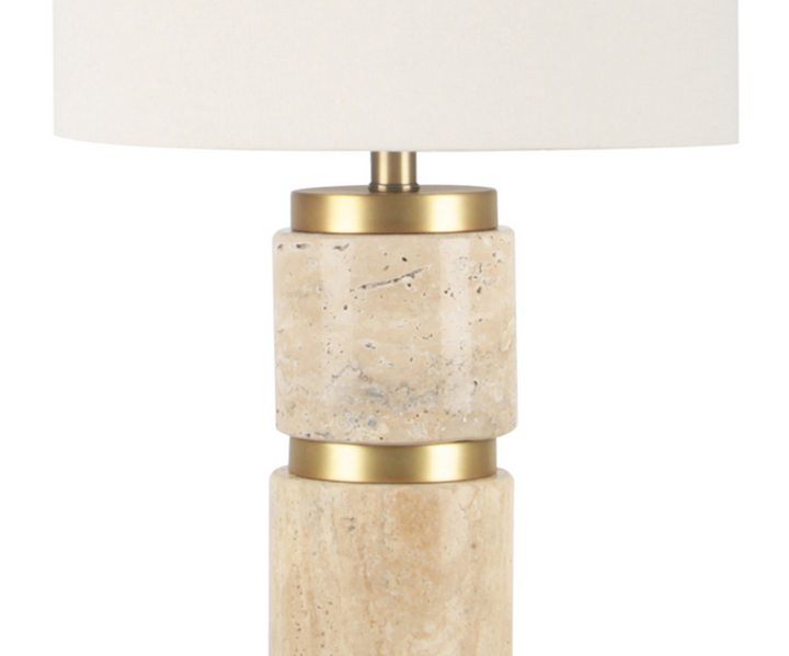 Knox Travertine Table Lamp - 13 Hub Lane   |  