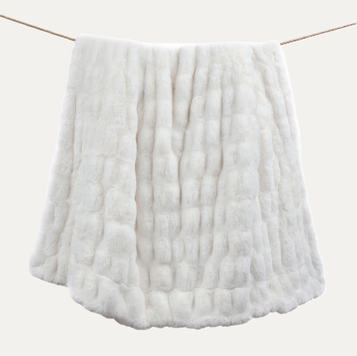 Ruched Rabbit Double Sided Throw - 13 Hub Lane   |  