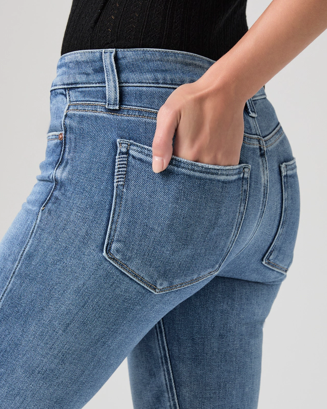 Paige High Rise Manhattan Bootcut Petite Jean, Showtime - 13 Hub Lane   |  