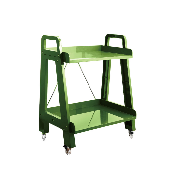 2-Tier Plastic Cart on Casters - 13 Hub Lane   |  Castered Carts