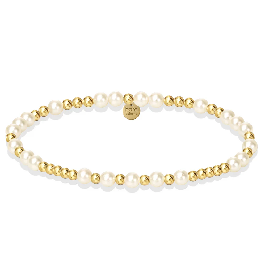 bara boheme emma gold filled beaded bracelet w/ pearls - 13 Hub Lane   |  