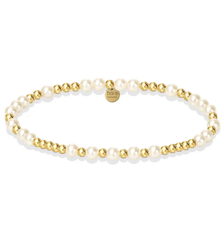 bara boheme emma gold filled beaded bracelet w/ pearls - 13 Hub Lane   |  