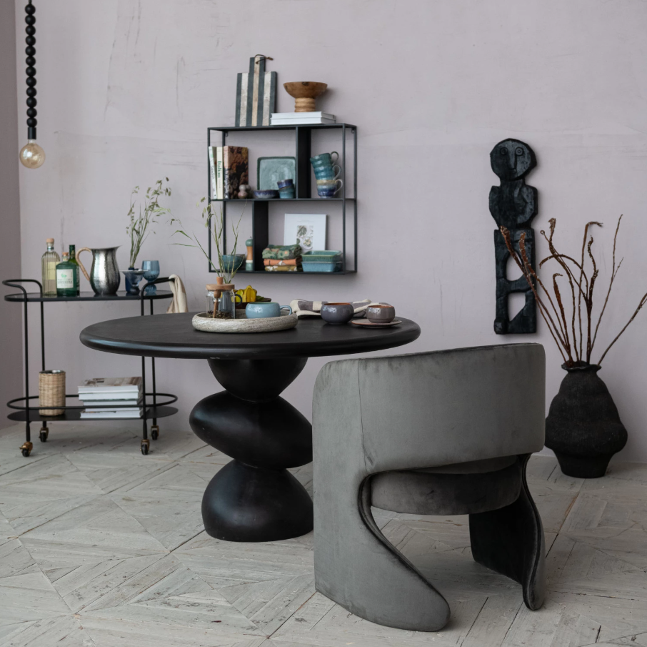 Concrete Indoor/Outdoor Stacked Base Dining Table - Thumbnail 3