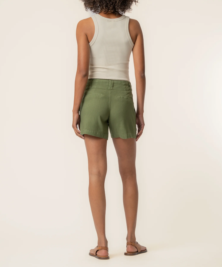 Kut From the Kloth Katie Linen High Rise Short, Dill