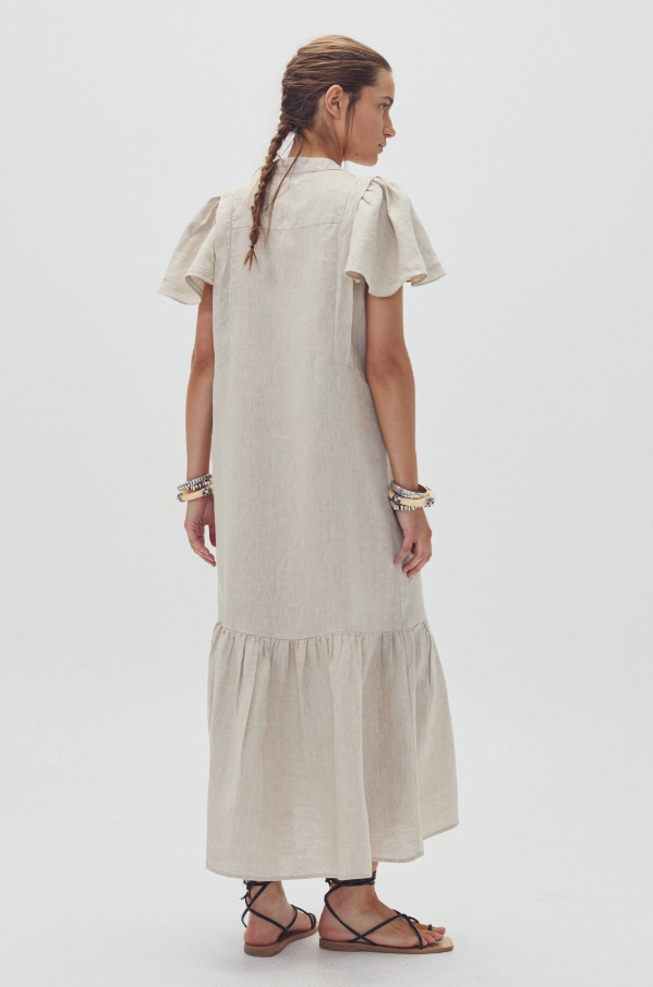 Willow Linen Dress, Natural - 13 Hub Lane   |  