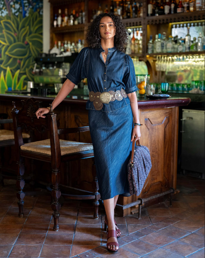 Aix Maxi Skirt, Night Rain - 13 Hub Lane   |  Maxi Skirts