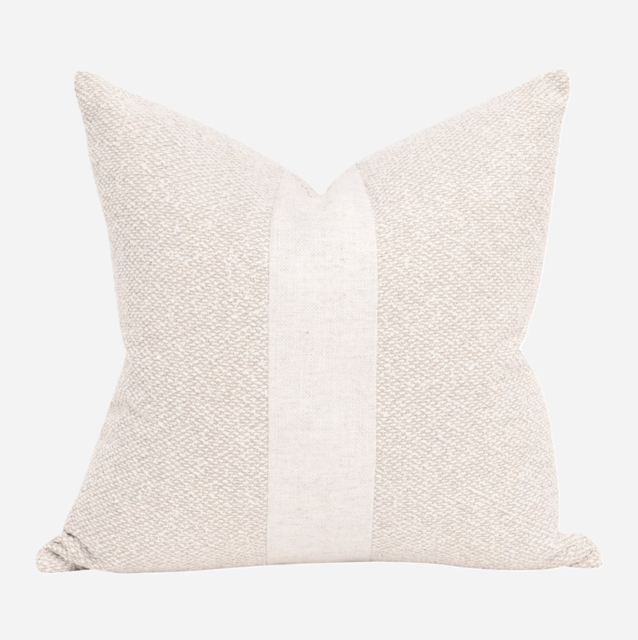 Split Decision Pillow, Cream